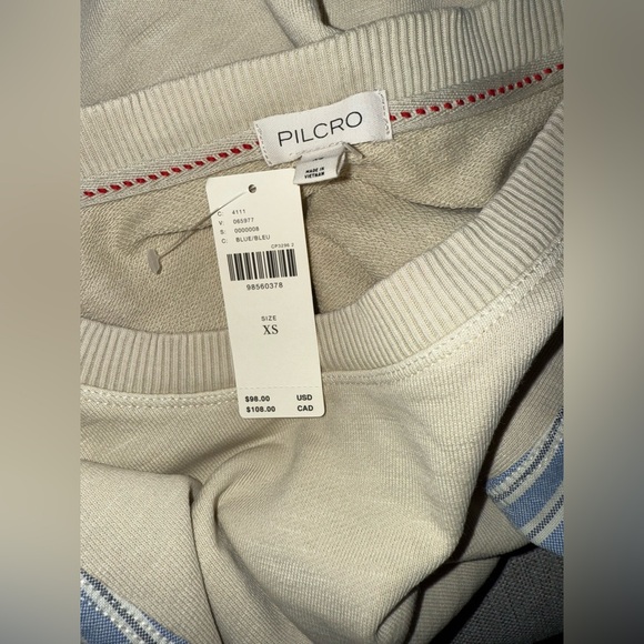 653.  Anthropologie Pilcro Woven Puff-Sleeve Top - Picture 8 of 9